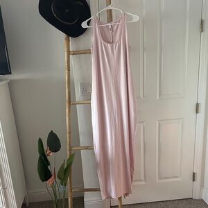 Skims Pink Sleeveless Maxi Dress